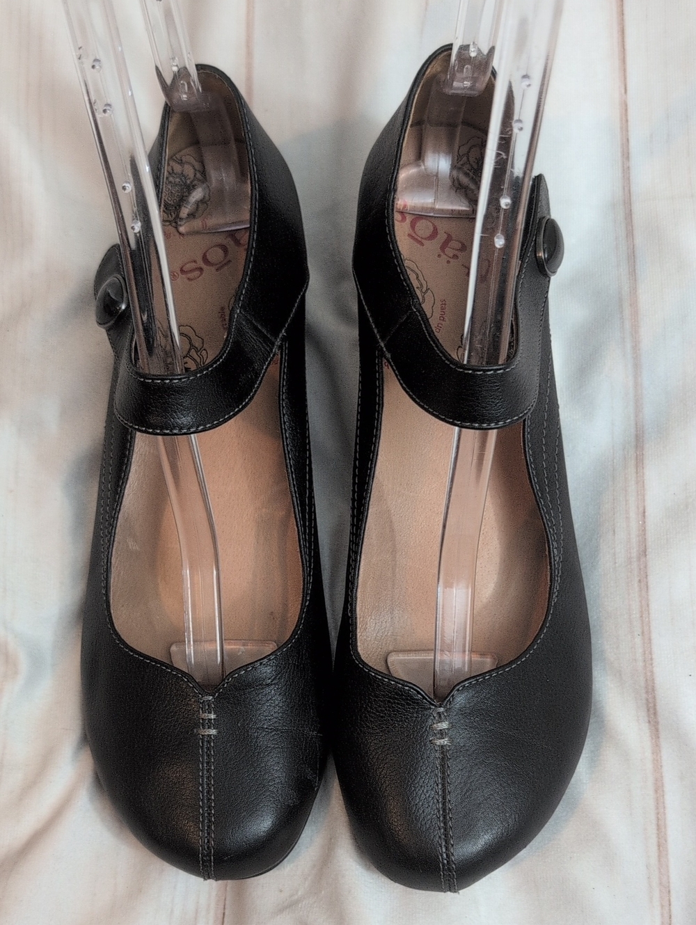 Taos Samba Black Leather Mary Jane Comfort Shoes Women’s 11 EU 42